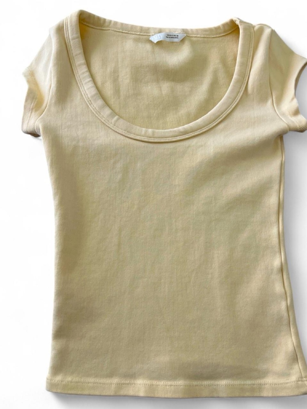 Zara Short Sleeve Tee in Baby Yellow